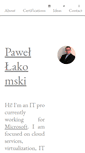 Mobile Screenshot of pawellakomski.pl